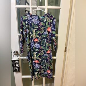 J McLaughlin  Floral Print Long Sleeve Dress